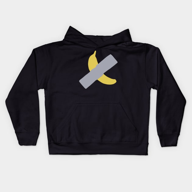 Duct Tape Banana - Taped Banana Artwork Kids Hoodie by isstgeschichte